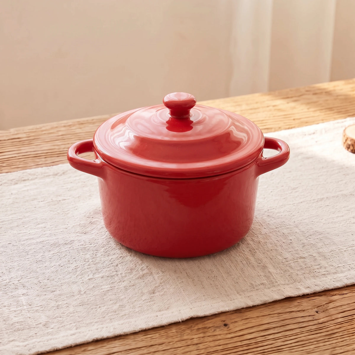 Ceramic Chocolate Fondue Pot Set with 10" Divided Platter | Tealight Heated (7.4oz)