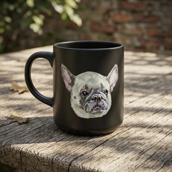 Custom Pet Portrait Ceramic Mug with Lid & Spoon Gift Box Set | 15oz