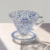 Hand-Blown Glass Pour-Over Coffee Maker Set with V60 Dripper | 15oz