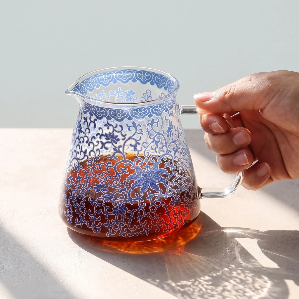 Hand-Blown Glass Pour-Over Coffee Maker Set with V60 Dripper | 15oz