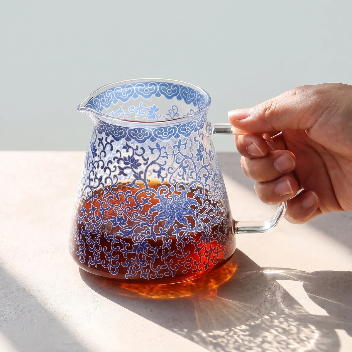 Hand-Blown Glass Pour-Over Coffee Maker Set with V60 Dripper | 15oz