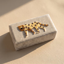 Hand Beaded Velvet Jewelry Box | Embroidered Celestial & Cottagecore Case