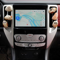 Hand-Painted Wooden Animal Pebble Magnet & Car Diffuser