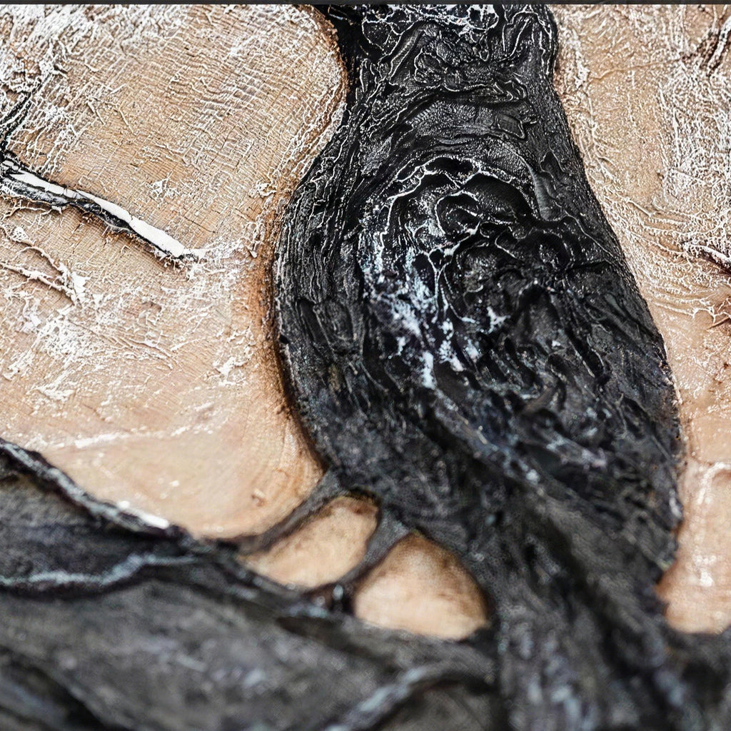 Hand Sculpted 3D Raven Gothic Journal | Refillable Book of Shadows