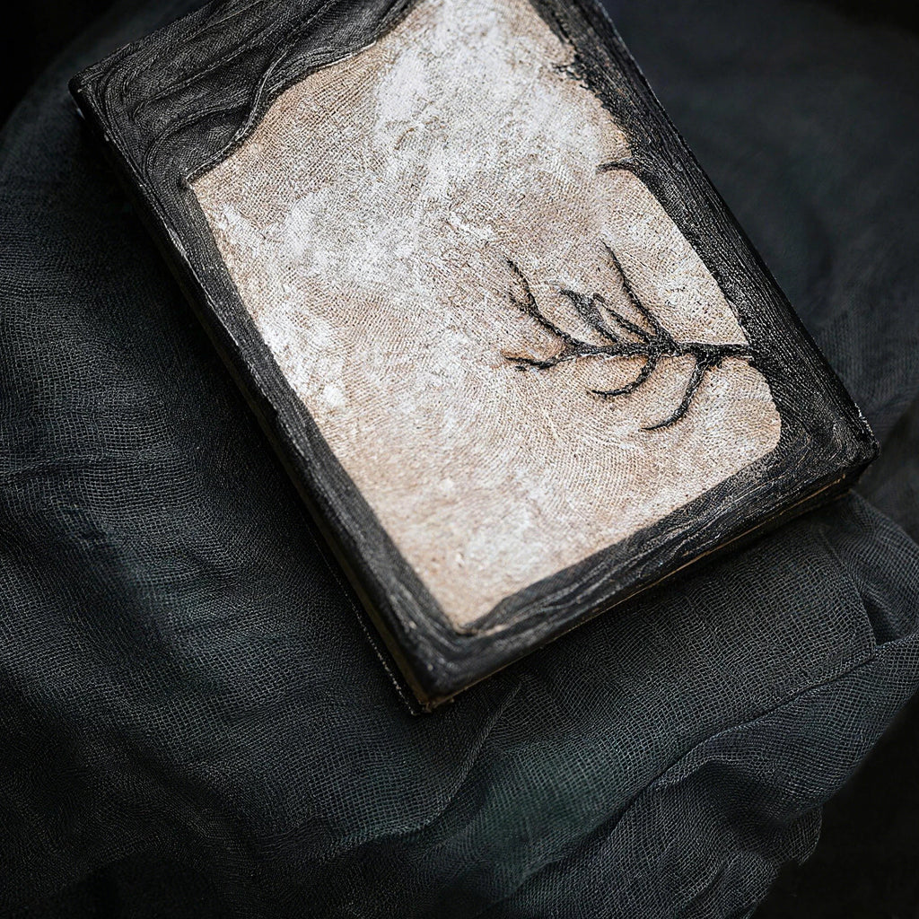Hand Sculpted 3D Raven Gothic Journal | Refillable Book of Shadows