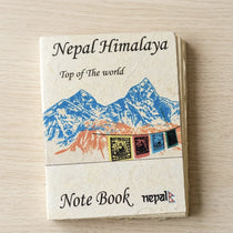 Handmade Nepali Lokta Paper Journal with Real Pressed Flowers