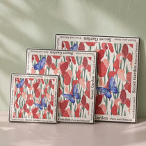 Handcrafted Botanical Ceramic Trivet & Coaster with Cork Base | Heat-Resistant Hot Dish Mat