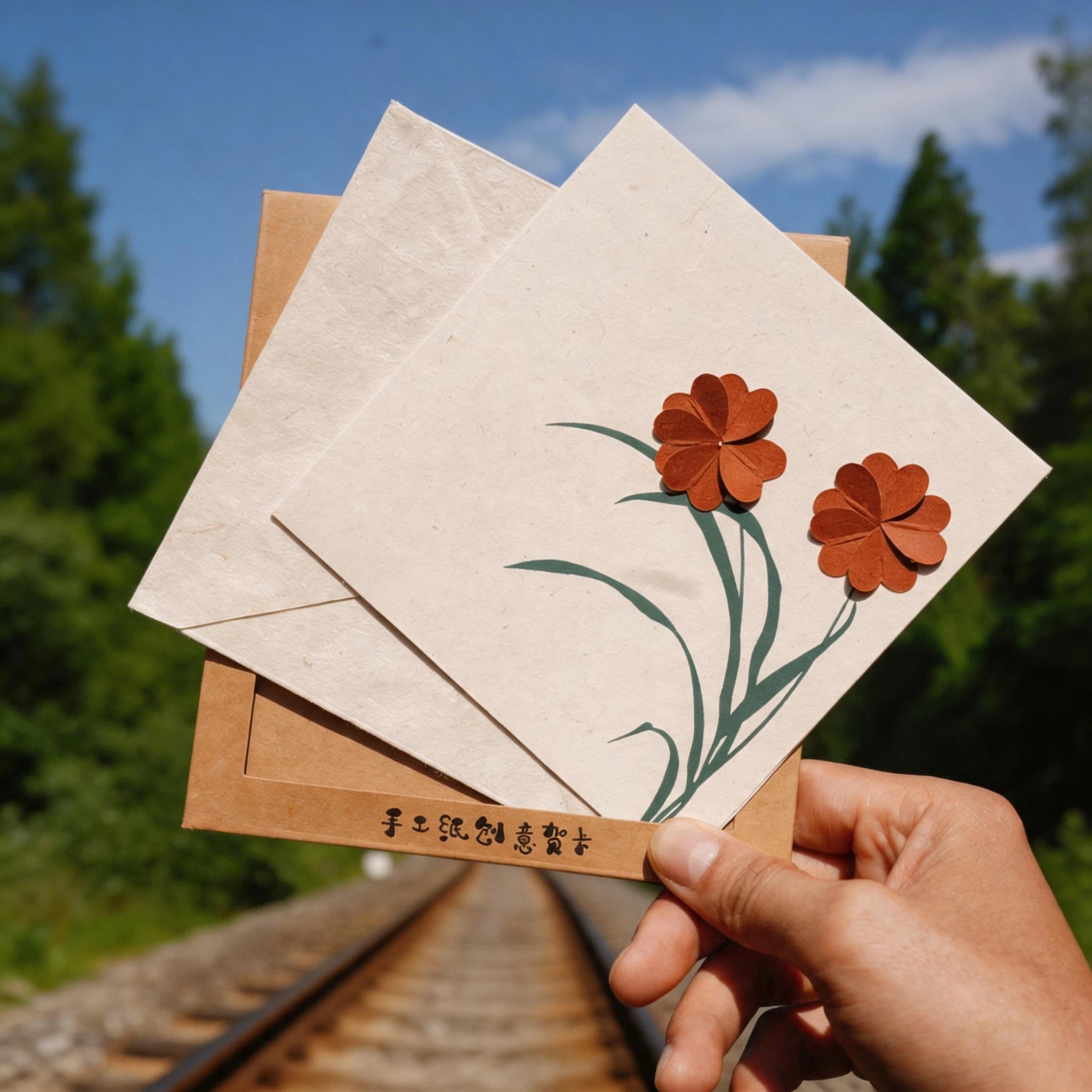 Custom Handwritten Greeting Card | Handmade Plant Fiber Paper