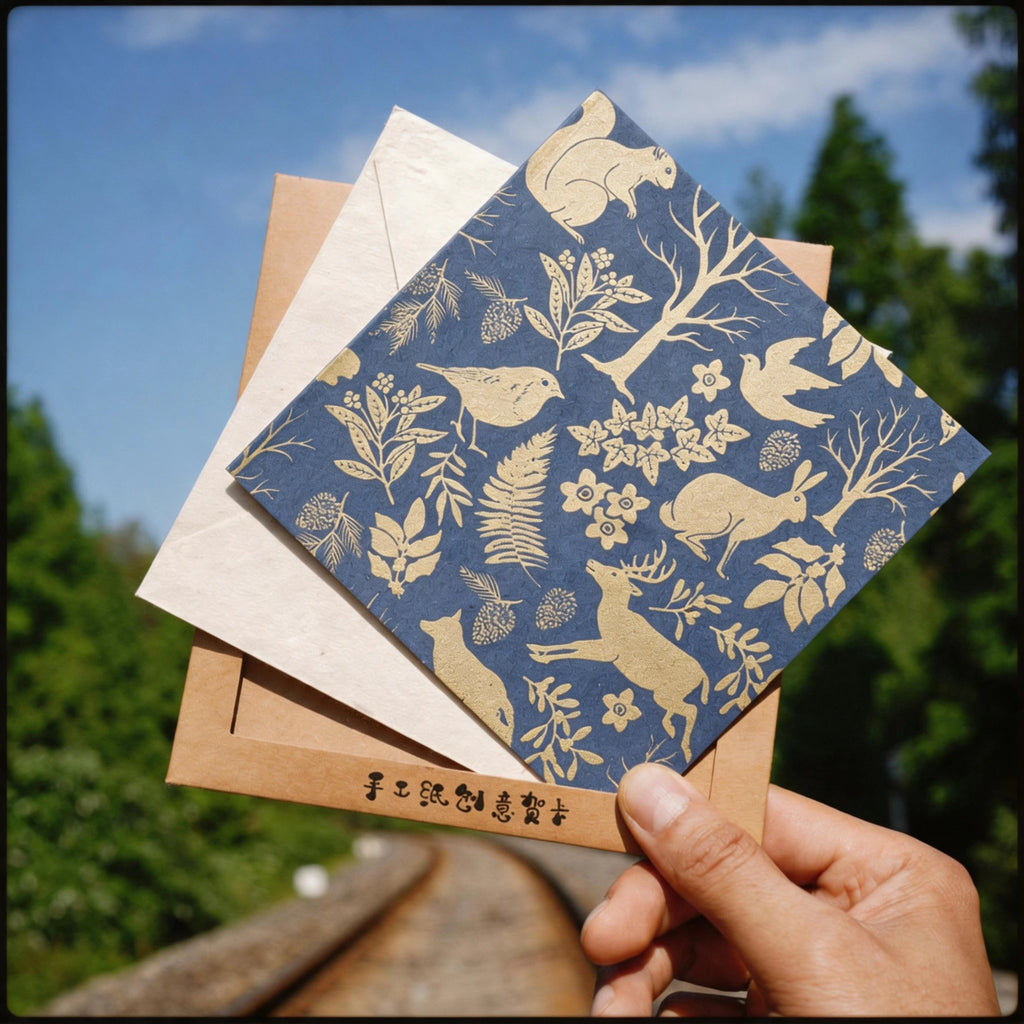 Custom Handwritten Greeting Card | Handmade Plant Fiber Paper