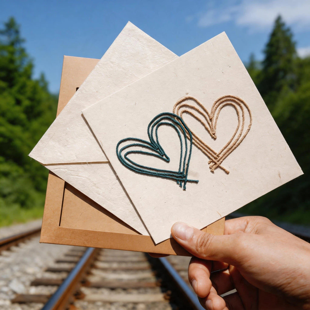 Custom Handwritten Greeting Card | Handmade Plant Fiber Paper