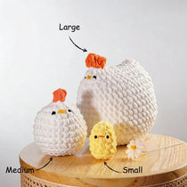 Handmade Crochet Chicken Plushie & Desk Companion
