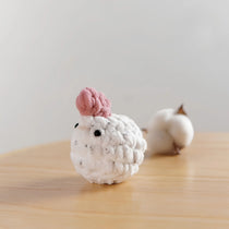 Handmade Crochet Chicken Plushie & Desk Companion