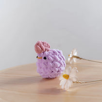 Handmade Crochet Chicken Plushie & Desk Companion