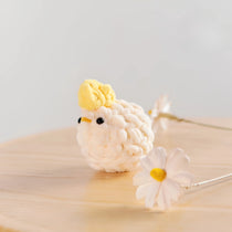 Handmade Crochet Chicken Plushie & Desk Companion