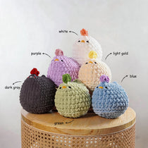 Handmade Crochet Chicken Plushie & Desk Companion