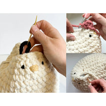 Handmade Crochet Chicken Plushie & Desk Companion