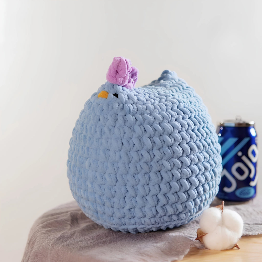 Handmade Crochet Chicken Plushie & Desk Companion
