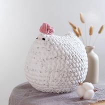 Handmade Crochet Chicken Plushie & Desk Companion