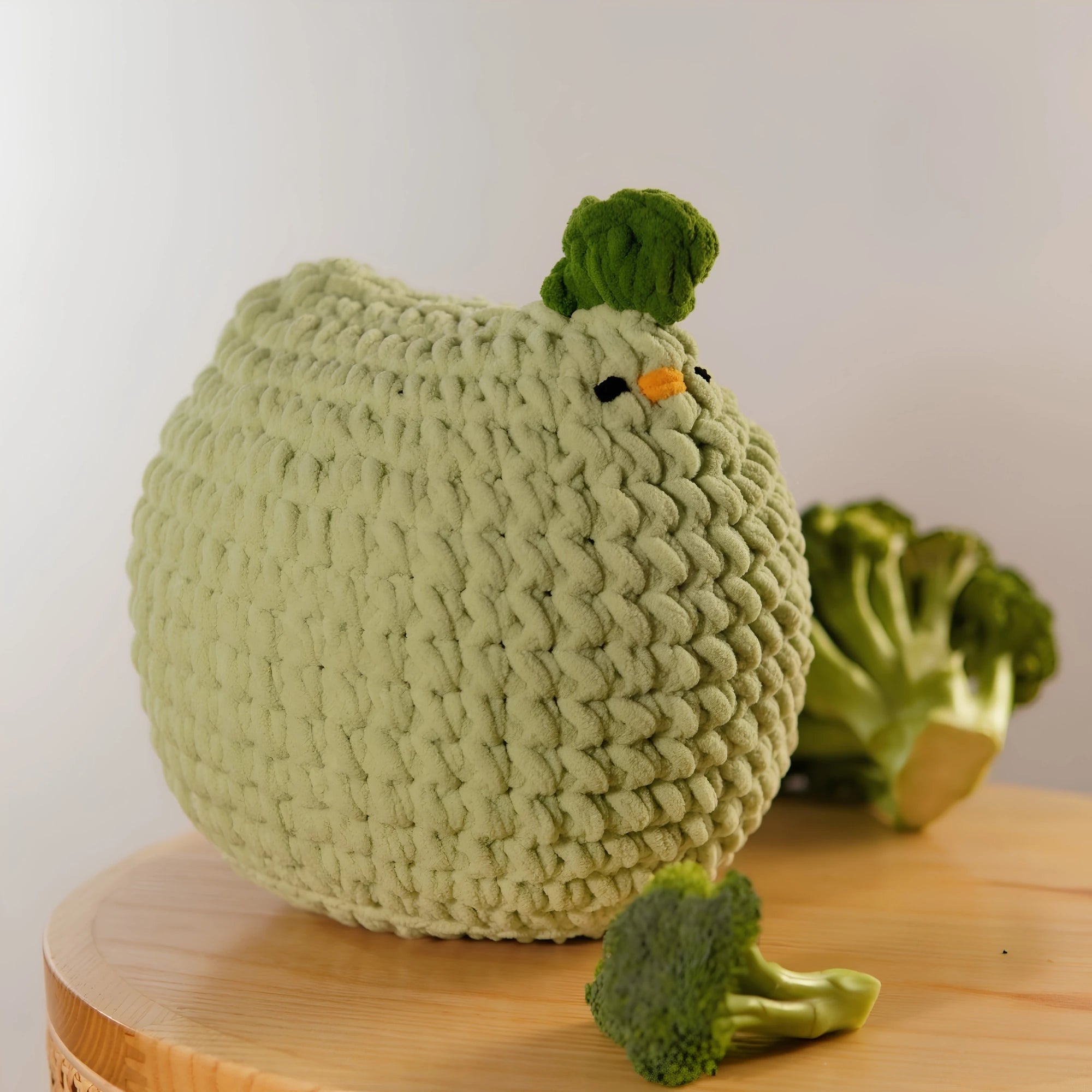 Handmade Crochet Chicken Plushie & Desk Companion