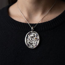 Handmade Dancing Skeleton Pet Pendant Necklace