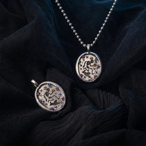 Handmade Dancing Skeleton Pet Pendant Necklace