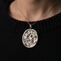 Handmade Dancing Skeleton Pet Pendant Necklace