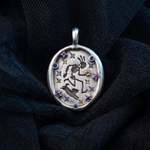 Handmade Dancing Skeleton Pet Pendant Necklace