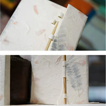 Handcrafted Lokta Paper Journal with Real Pressed Flowers