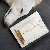 Handcrafted Lokta Paper Journal with Real Pressed Flowers