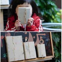 Handcrafted Lokta Paper Journal with Real Pressed Flowers