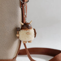 Handcrafted Wooden Viking Charm & Keychain