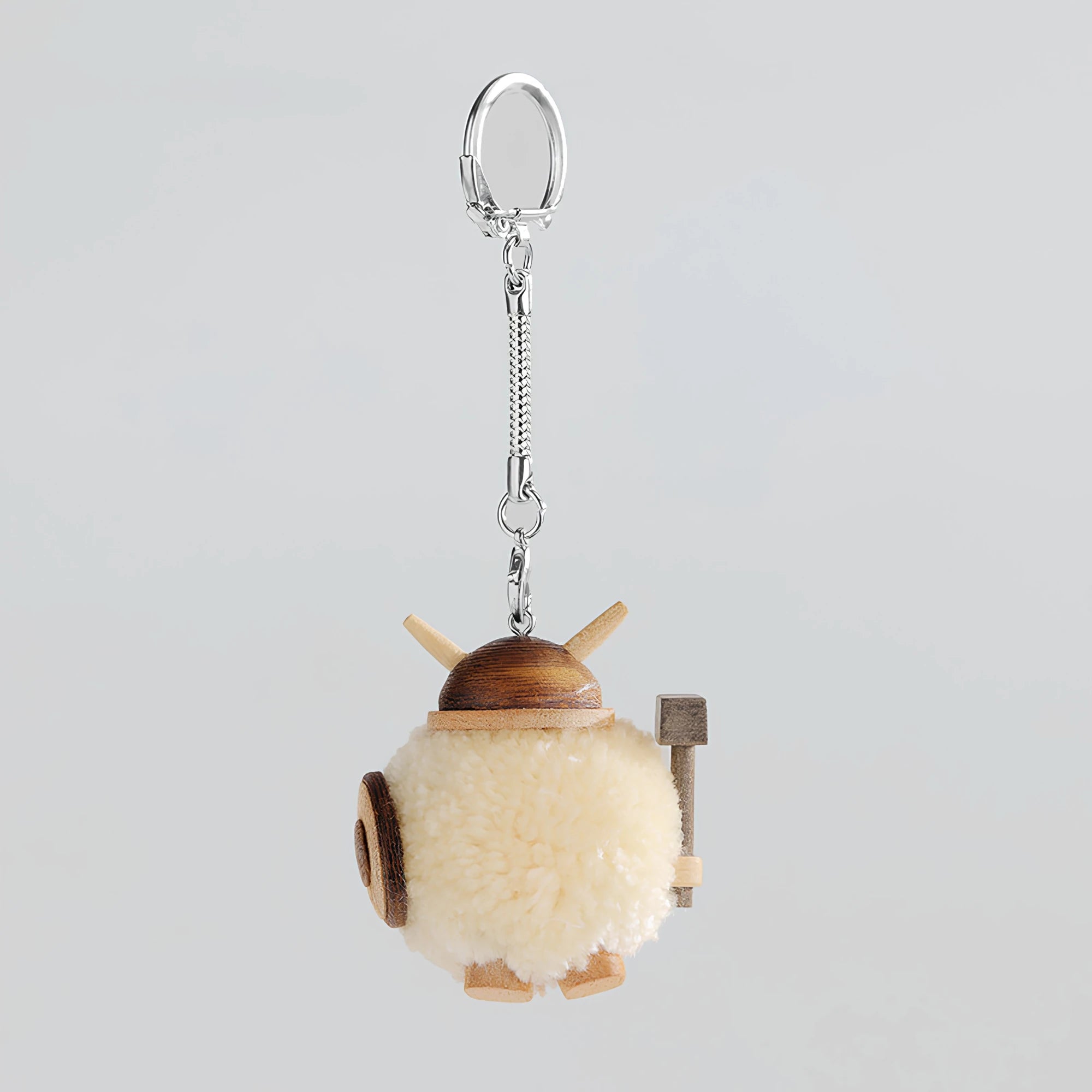 Handcrafted Wooden Viking Charm & Keychain Secondary image