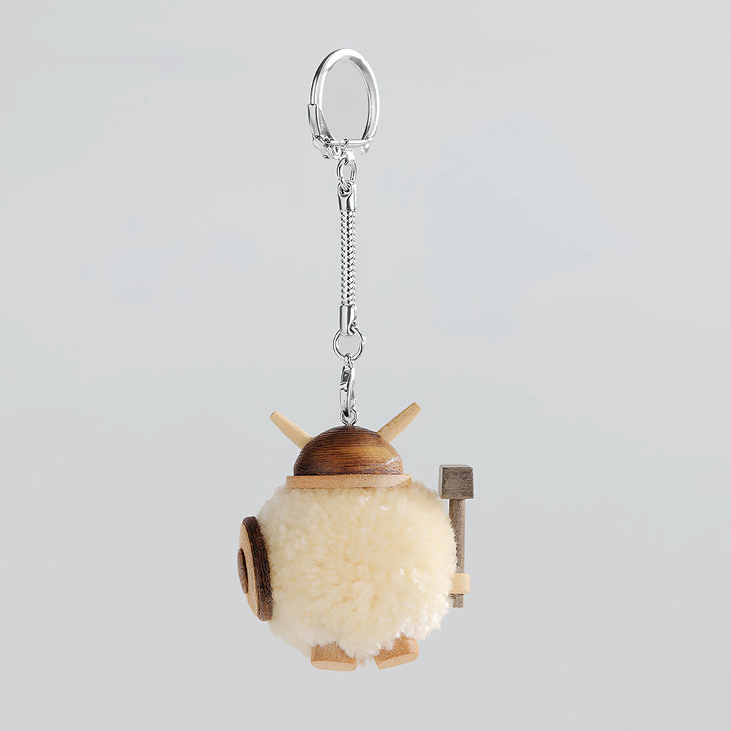 Handcrafted Wooden Viking Charm & Keychain