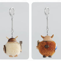 Handcrafted Wooden Viking Charm & Keychain