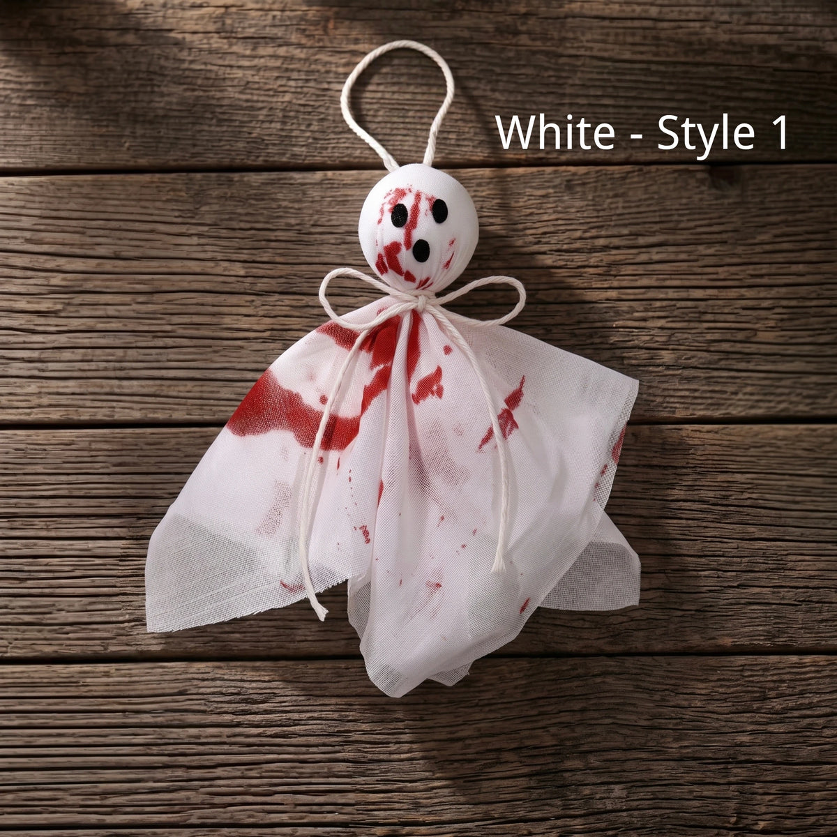 Hanging Cheesecloth Ghost Ornaments | 6.7" Floating Halloween Tree Decor