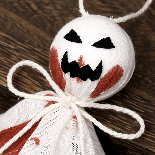 Hanging Cheesecloth Ghost Ornaments | 6.7" Floating Halloween Tree Decor
