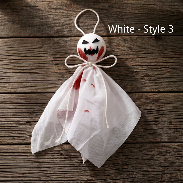 Hanging Cheesecloth Ghost Ornaments | 6.7" Floating Halloween Tree Decor