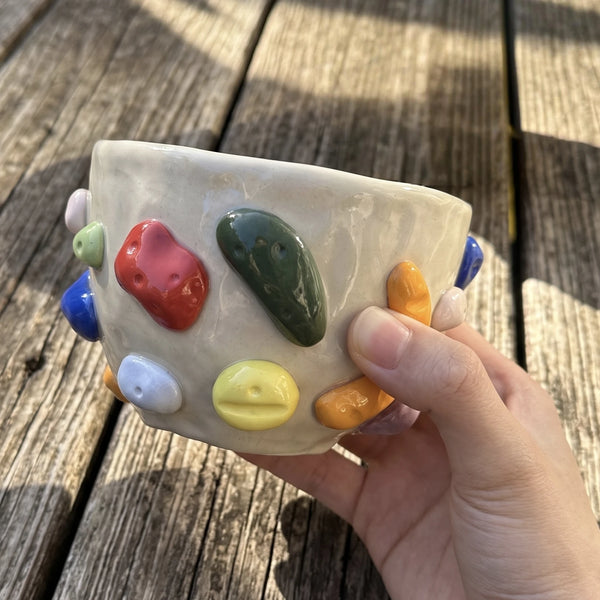 Personalized Ceramic Rock Climbing Mug with 3D Holds | 11.8oz