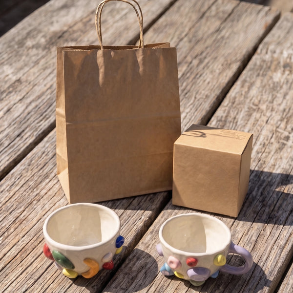 Personalized Ceramic Rock Climbing Mug with 3D Holds | 11.8oz
