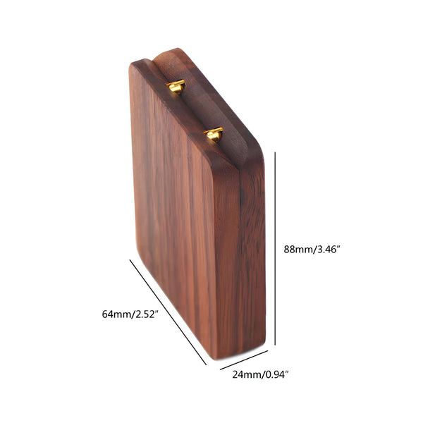 Personalized Rotating Walnut Ring Box for Wedding Proposal