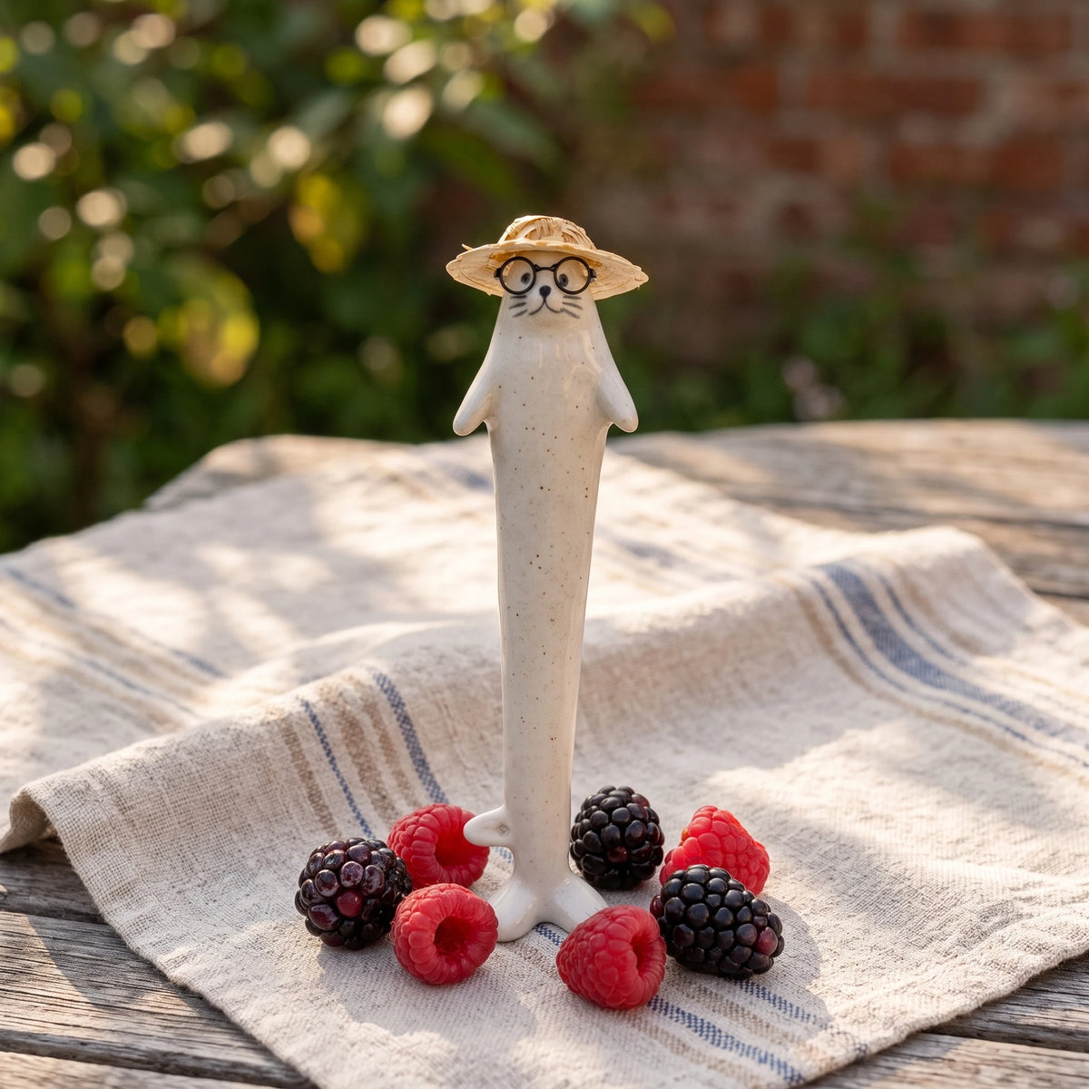 Self-Standing Ceramic Seal Straw & Mug Set | 8.3" Reusable Stirrer Immagine principale del prodotto