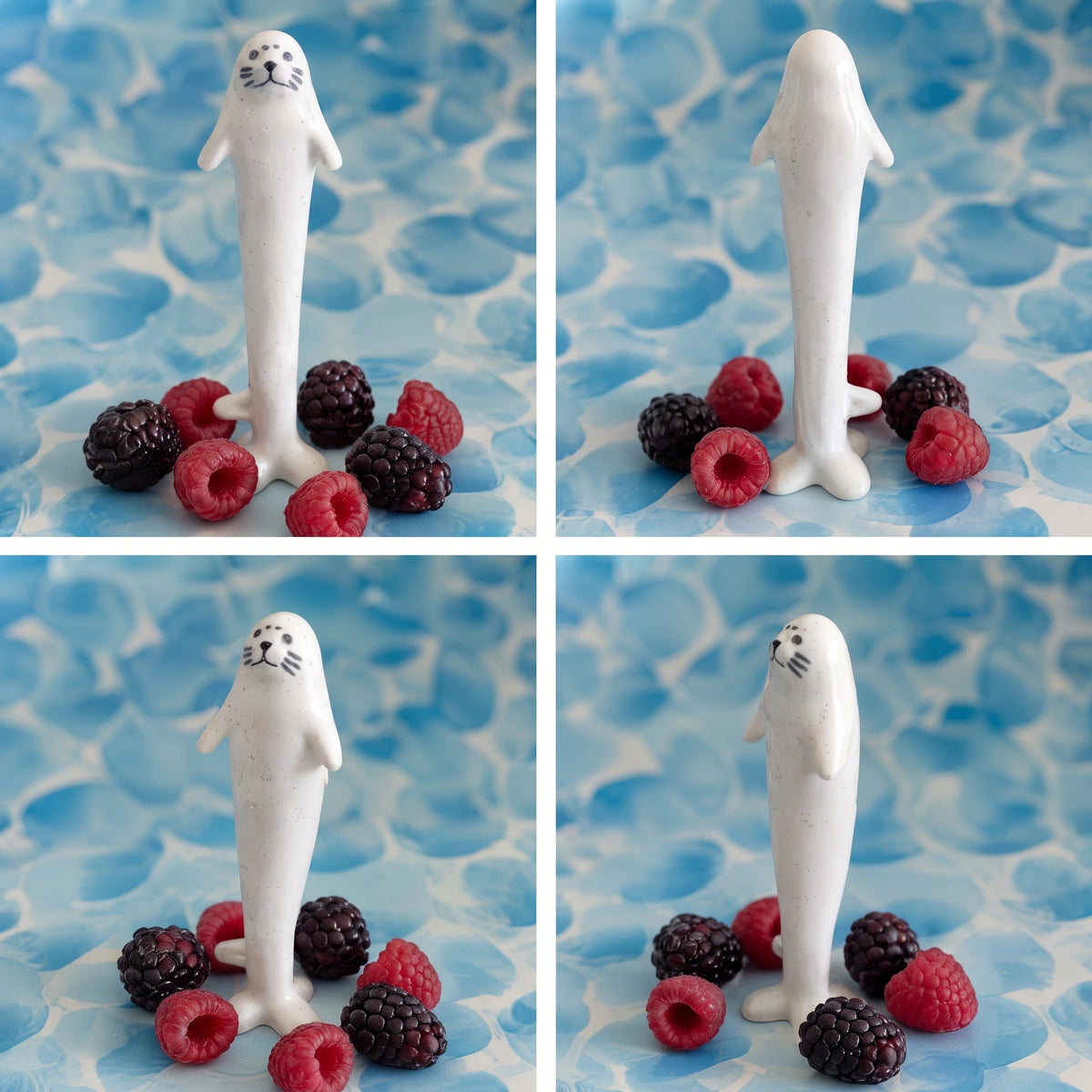 Self-Standing Ceramic Seal Straw & Mug Set | 8.3" Reusable Stirrer