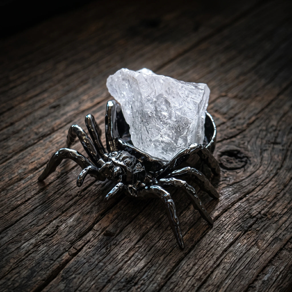 Spider Ring Dish & Gothic Metal Jewelry Tray | 3-in-1 Stand