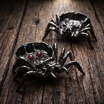 Spider Ring Dish & Gothic Metal Jewelry Tray | 3-in-1 Stand