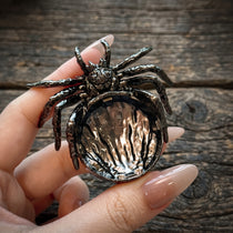 Spider Ring Dish & Gothic Metal Jewelry Tray | 3-in-1 Stand